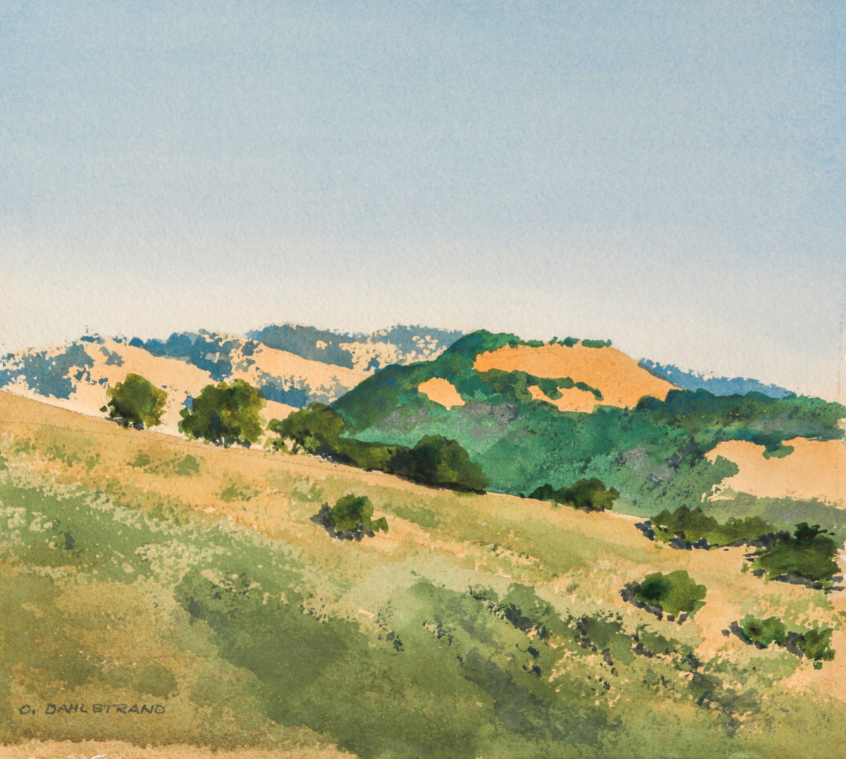 &lt;i&gt;Carmel Valley&lt;/i&gt;&lt;br&gt;1970 Watercolor&lt;br&gt;&lt;br&gt;#C3142
