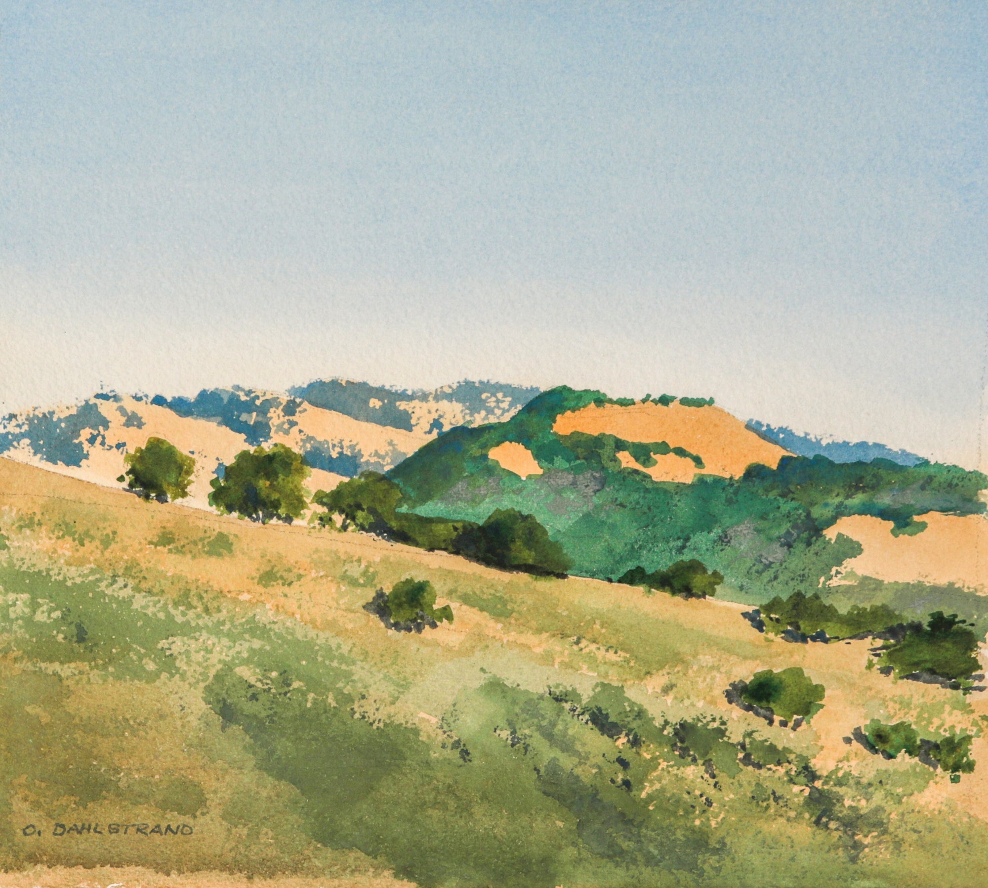 <i>Carmel Valley</i><br>1970 Watercolor<br><br>#C3142