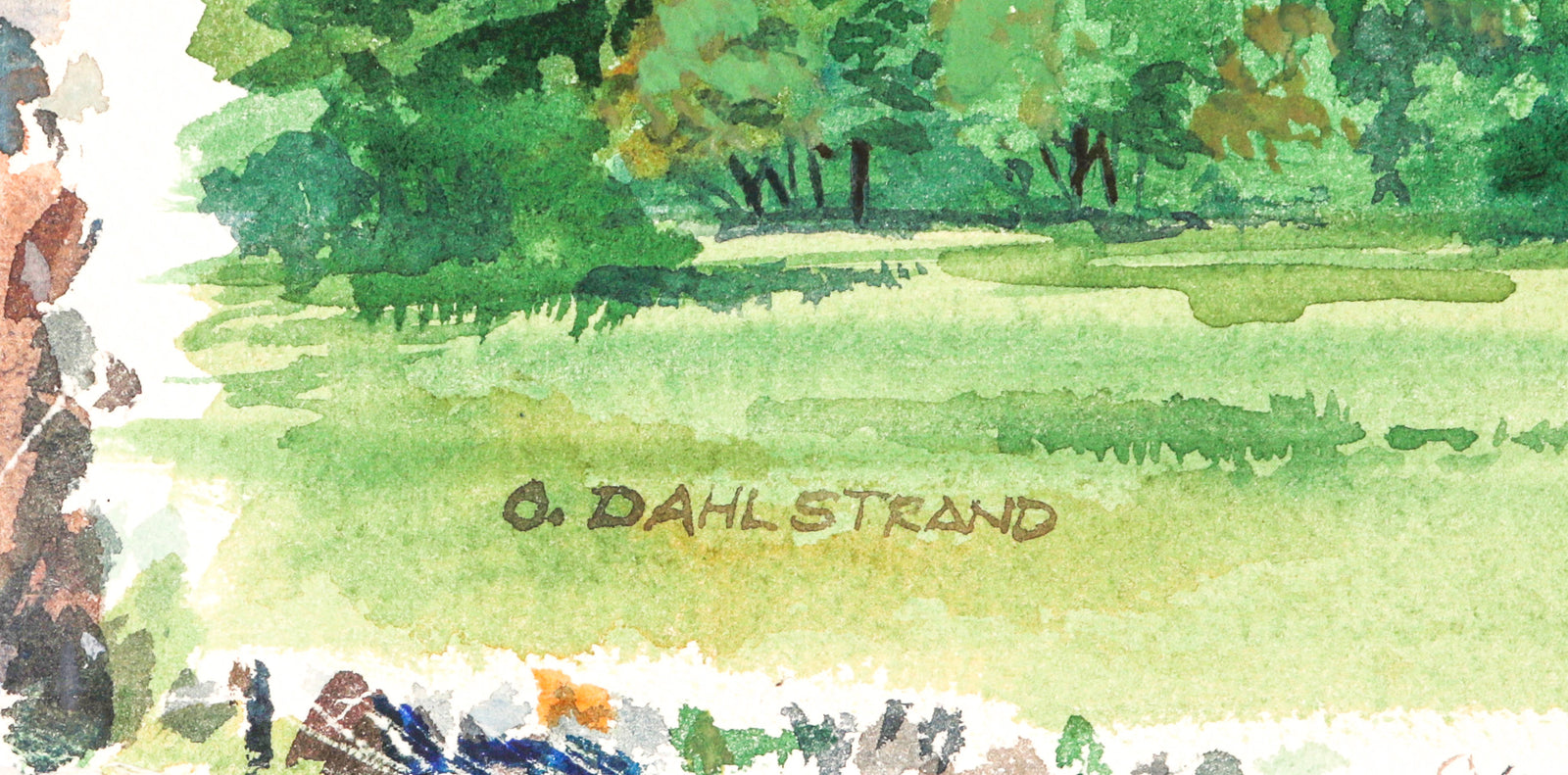 <i>Cathedral Rocks</i><br>1973 Watercolor<br><br>#C3145