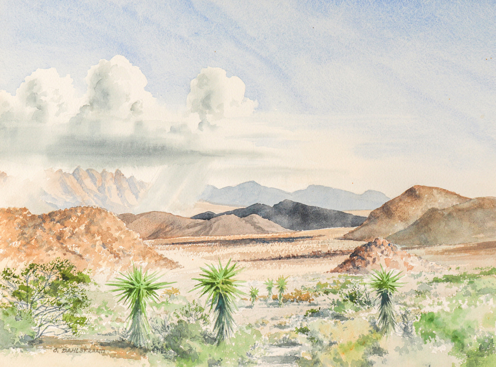 <i>Pinto Basin</i><br>1973 Watercolor<br><br>#C3163