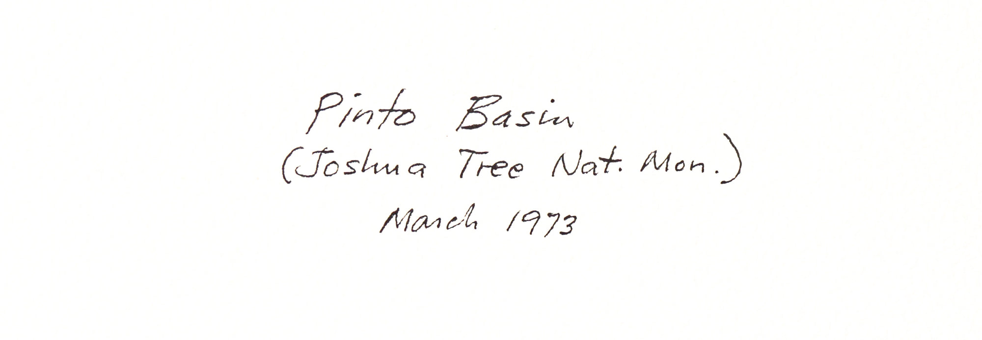 <i>Pinto Basin</i><br>1973 Watercolor<br><br>#C3163