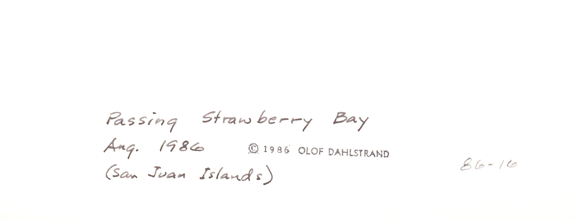 <i>Passing Strawberry Bay</i><br>1986 August<br><br>#C3167