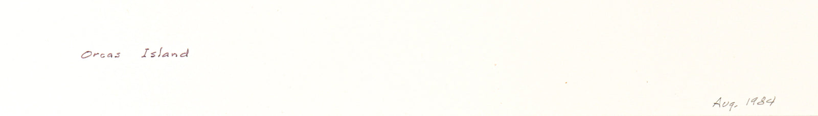 <i>Orcas Island</i> <br>1984 Graphite <br><br>#C3179