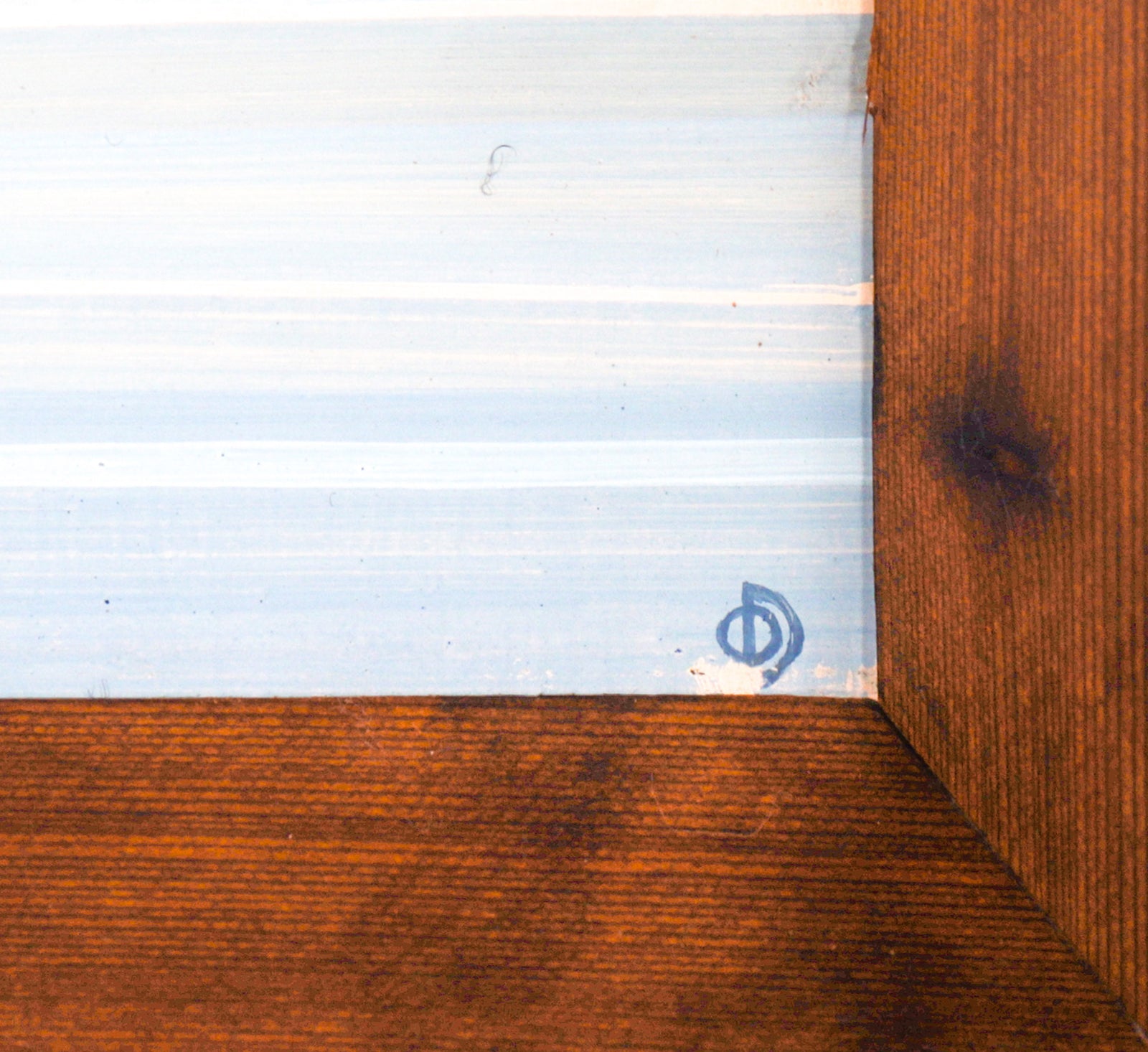 Abstract Geometric Seascape<br>20th Century Oil<br><br>#C3191