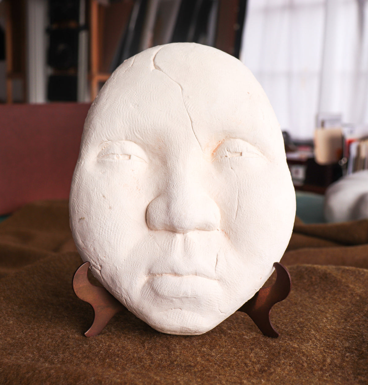Soft Expressive Face &lt;br&gt;20th Century Terracotta Sculpture&lt;br&gt;&lt;br&gt;#C3354