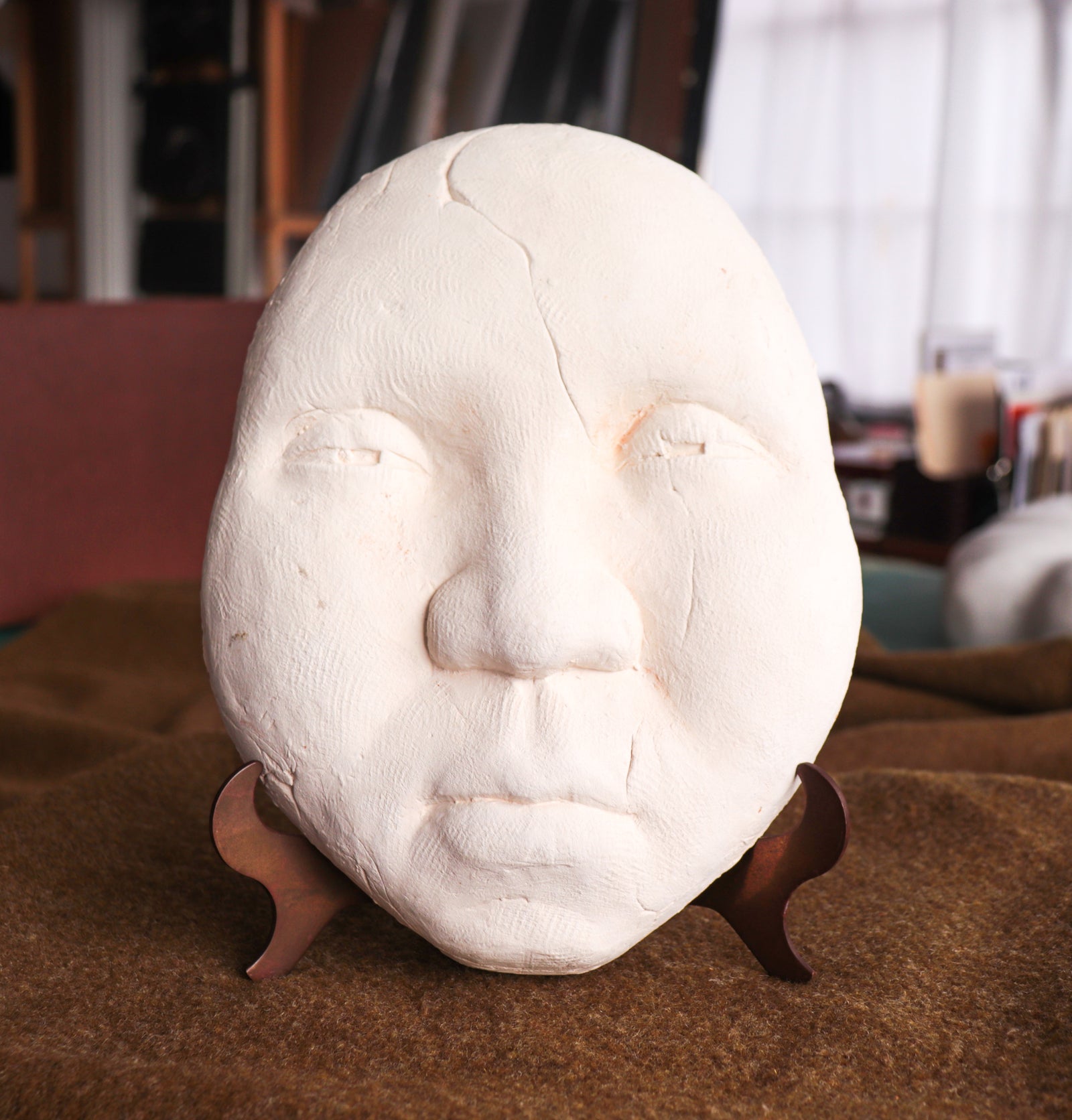 Soft Expressive Face <br>20th Century Terracotta Sculpture<br><br>#C3354