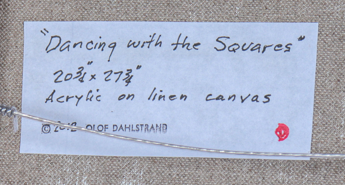 <i>Dancing with the Squares</i><br>2012 Acrylic <br><br>#C3390