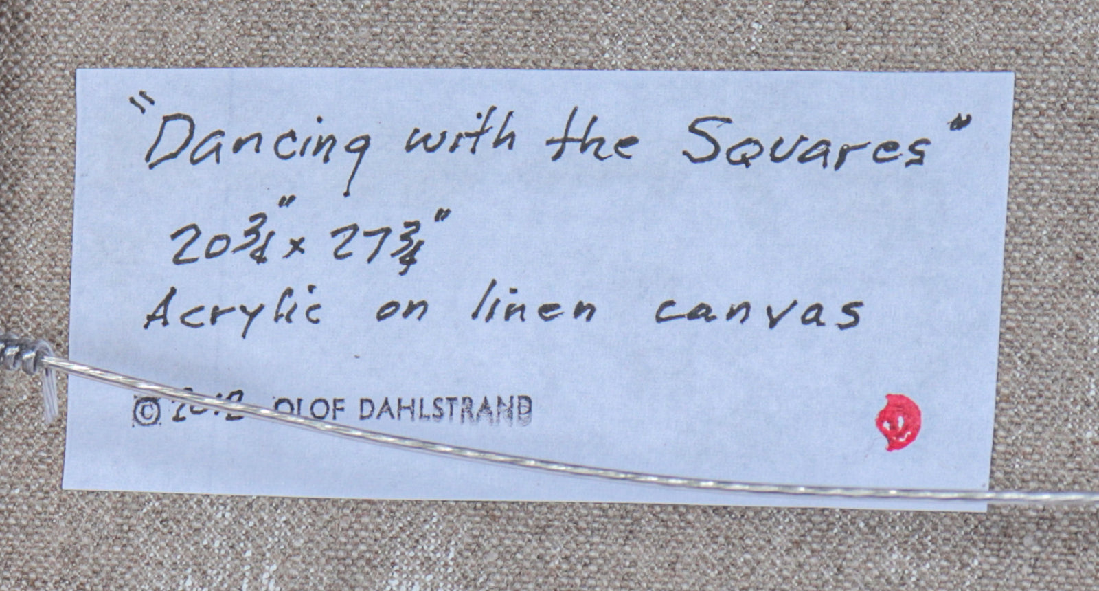 <i>Dancing with the Squares</i><br>2012 Acrylic <br><br>#C3390