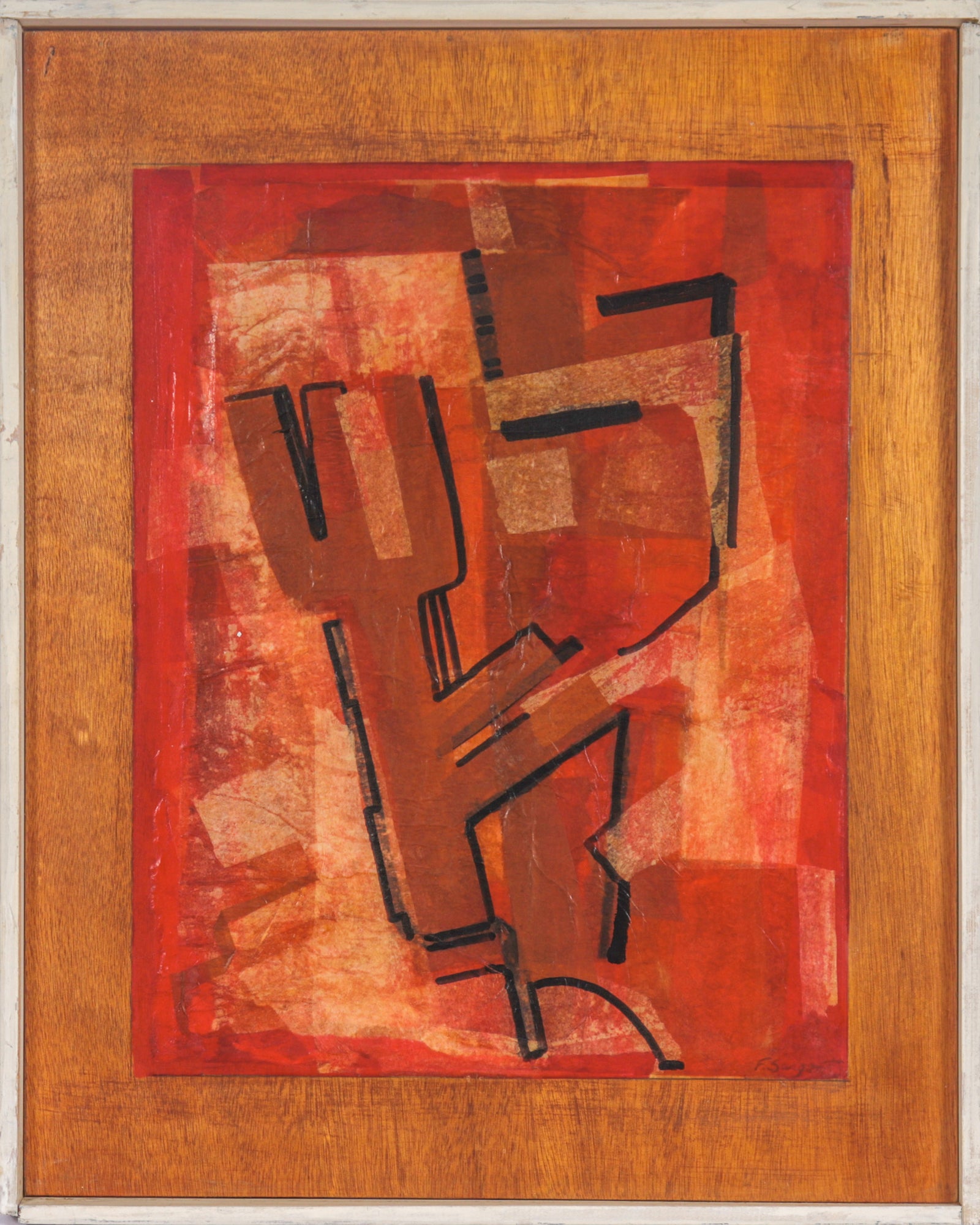 <i>Rhine Port, Germany</i> <br>20th Century Collage <br><br>#C3400