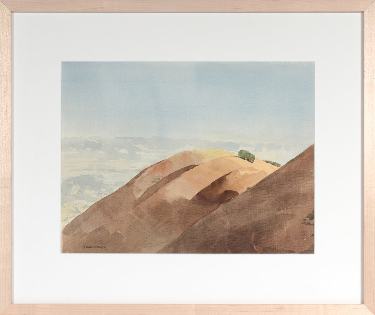 &lt;I&gt;Mount Diablo State Park&lt;/I&gt; &lt;br&gt;1966 Watercolor&lt;br&gt;&lt;br&gt;#C3419