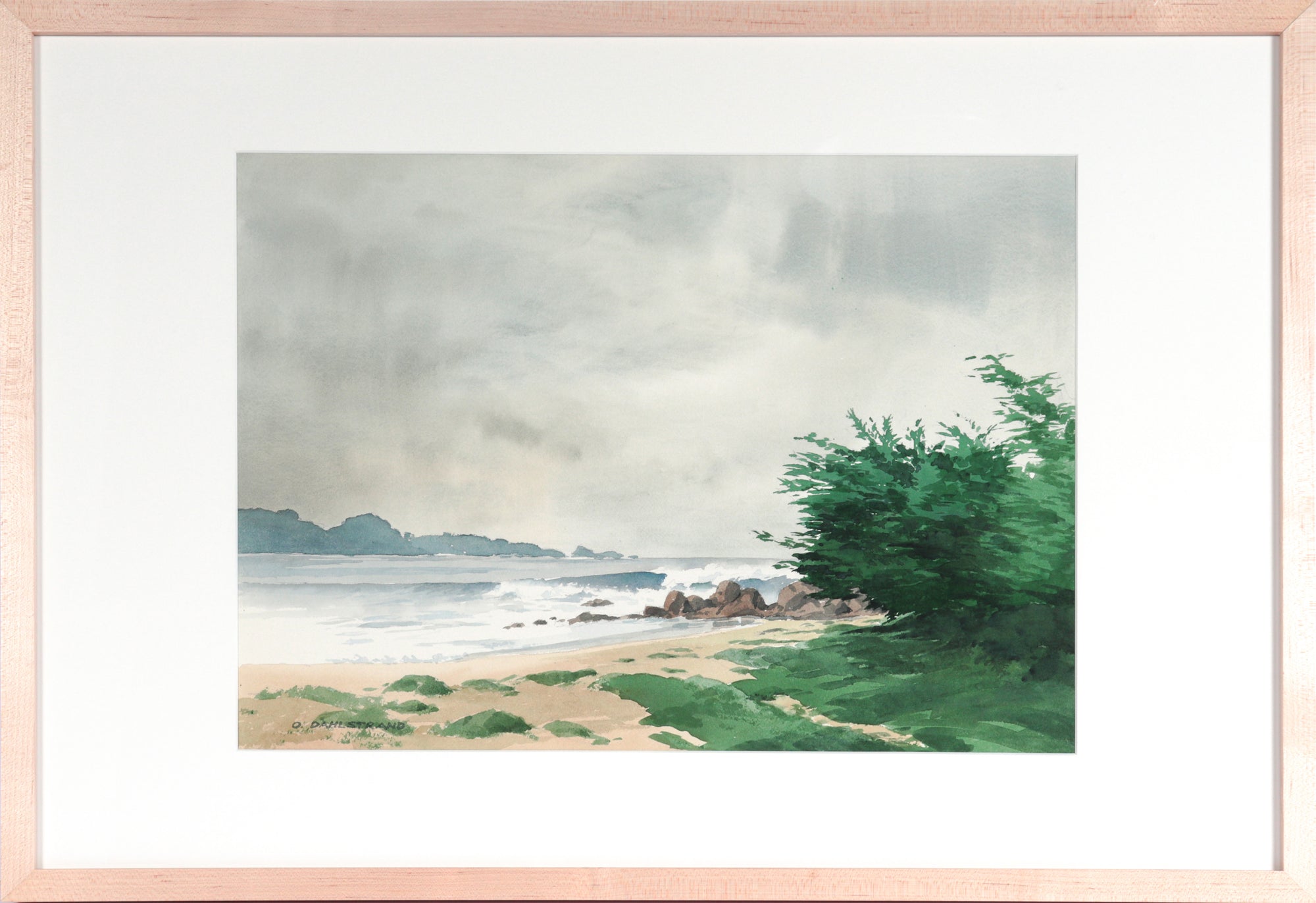 <I>Carmel Bay</I> <br>1974 Watercolor<br><br>#C3426