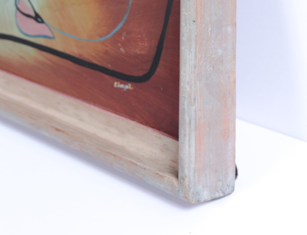 Organic & Colorful Abstract<br>20th Century Oil<br><br>#C3429