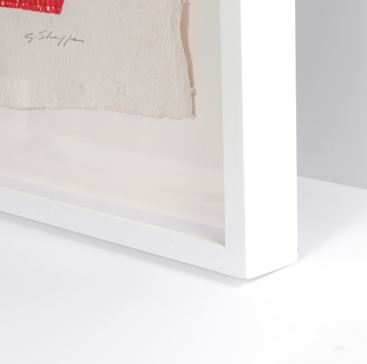 Bold Expressionist Composition <br>1989 Monotype and Collage<br><br>#C3453