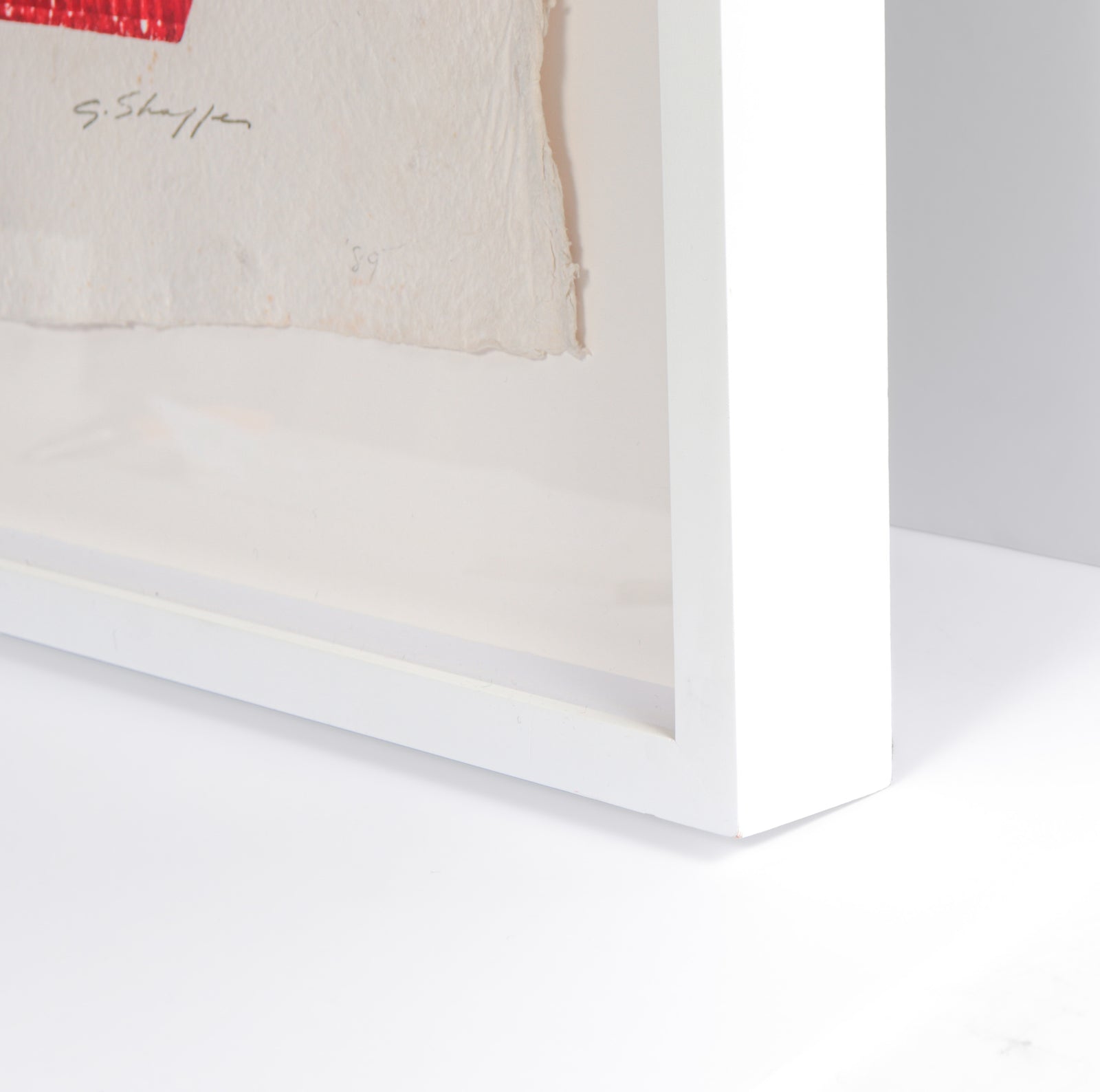 Bold Expressionist Composition <br>1989 Monotype and Collage<br><br>#C3453