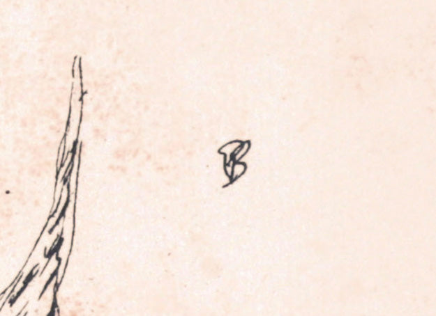 Man with a Cat<br>1930 Etching<br><br>#C3487