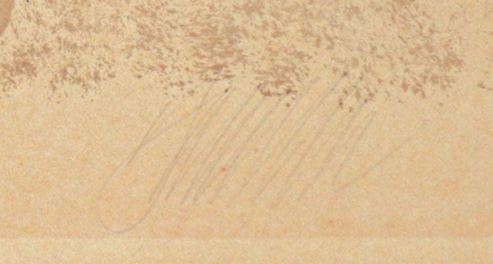 Contrasted Abstraction<br>1947 Lithograph<br><br>#C3498