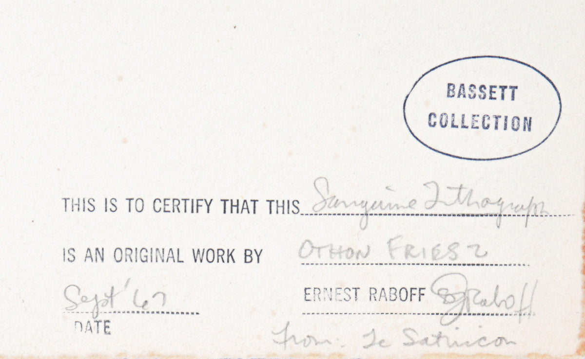 Figures Embracing<br>1949 Sanguine Lithograph<br><br>#C3510