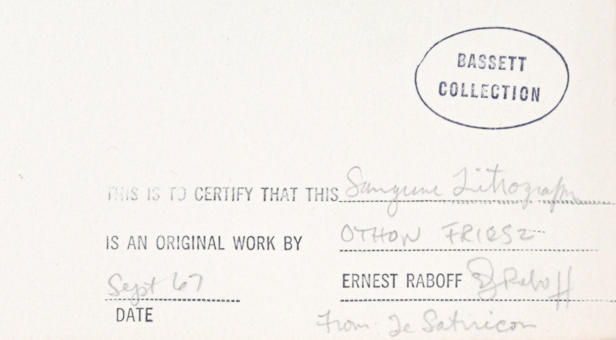 Standing Nude <br>1949 Sanguine Lithograph<br><br>#C3512