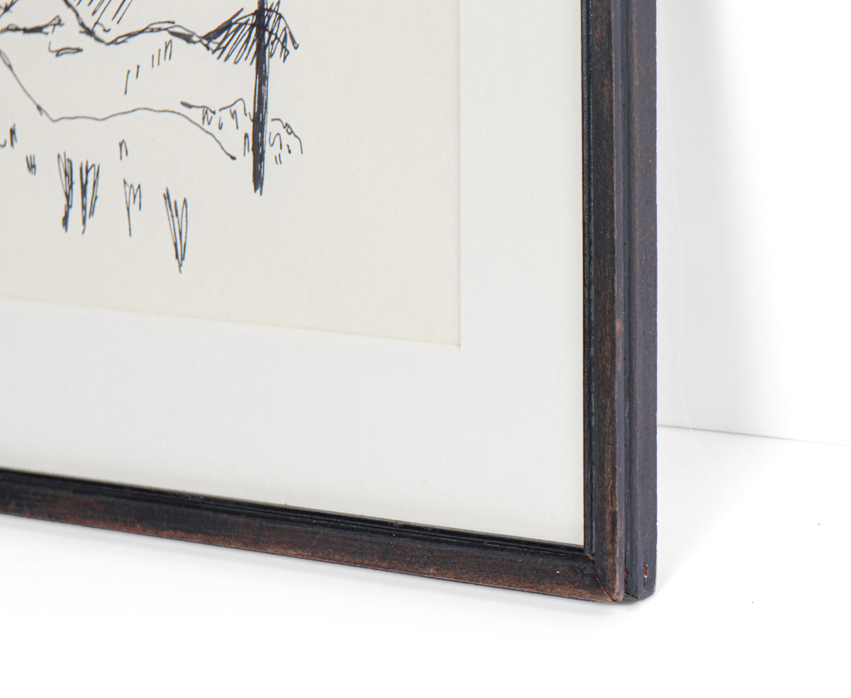 Minimalist Landscape <br>20th Century Ink <br><br>#12847