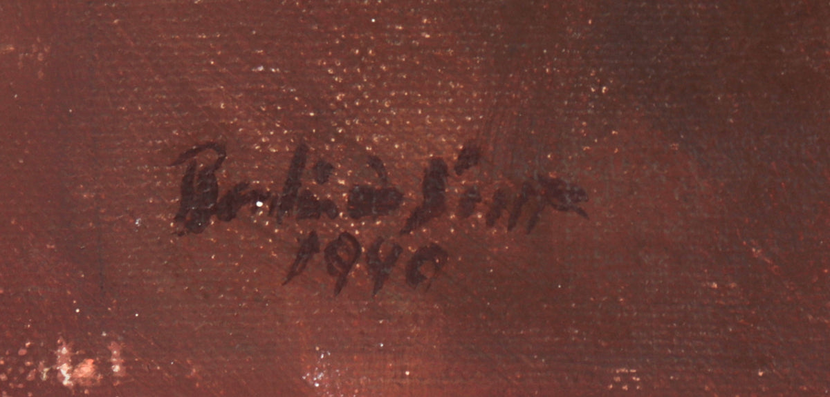 <i>Bambino Sam</i> <br>1940s Oil <br><br>#C3553