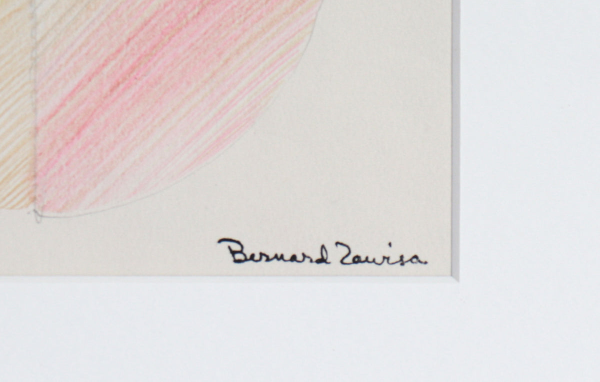 Disc & Grid Pattern Series <br>1973 Colored Pencil <br><br>#C3562