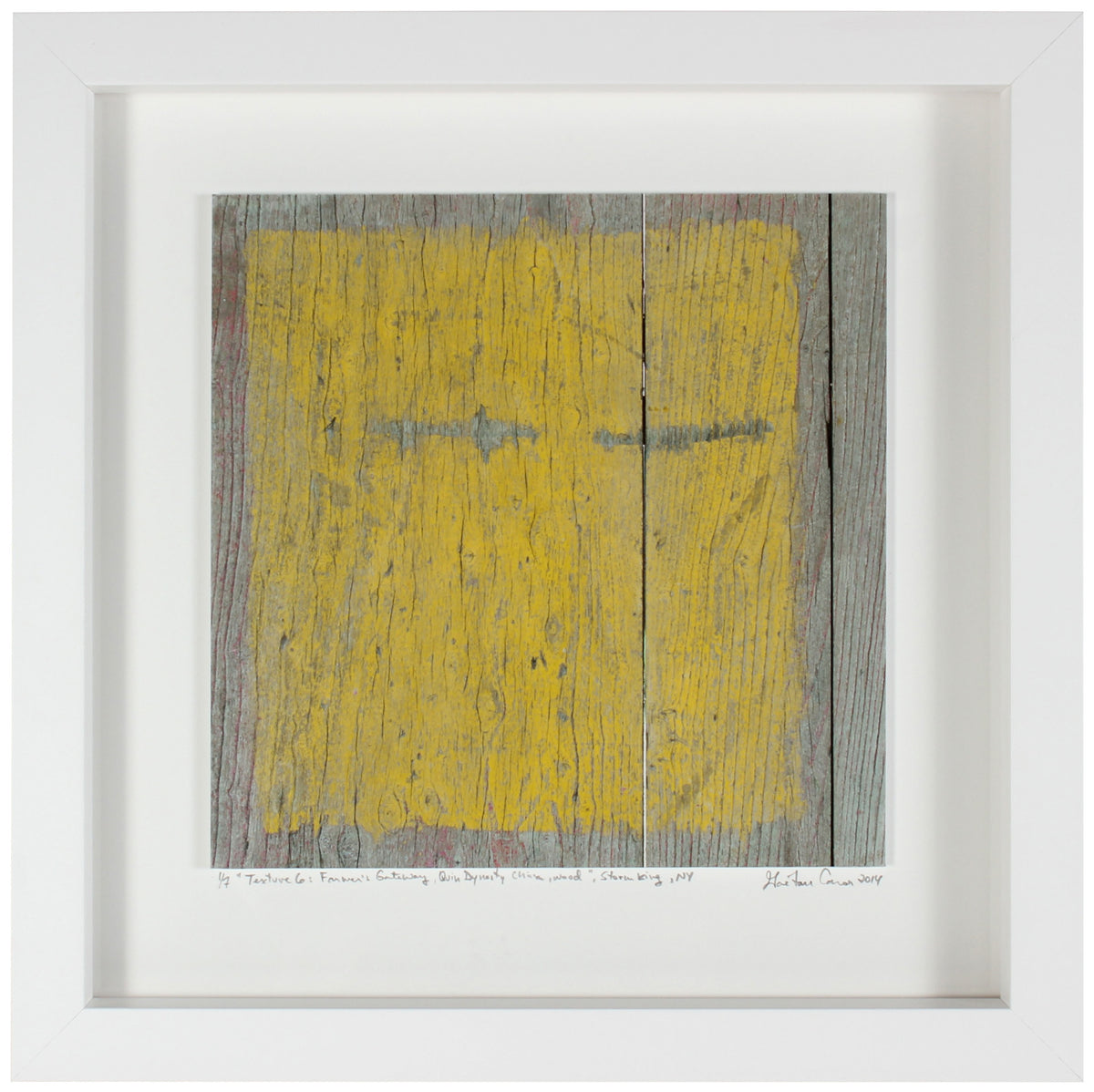 <I>Texture 6: Farmer's Gateway, Quin Dynasty China, Wood</I><br>Storm King, New York, 2014<br><br>GC0379