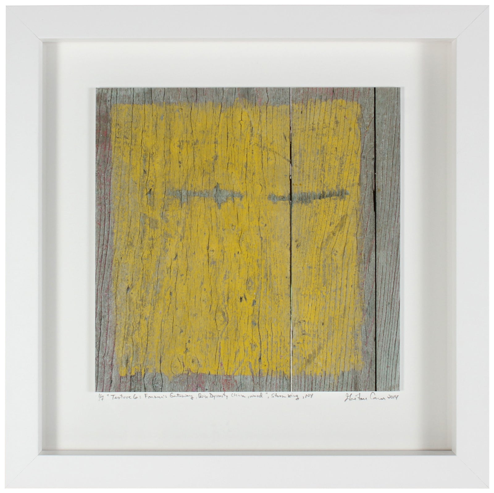 <I>Texture 6: Farmer's Gateway, Quin Dynasty China, Wood</I><br>Storm King, New York, 2014<br><br>GC0379