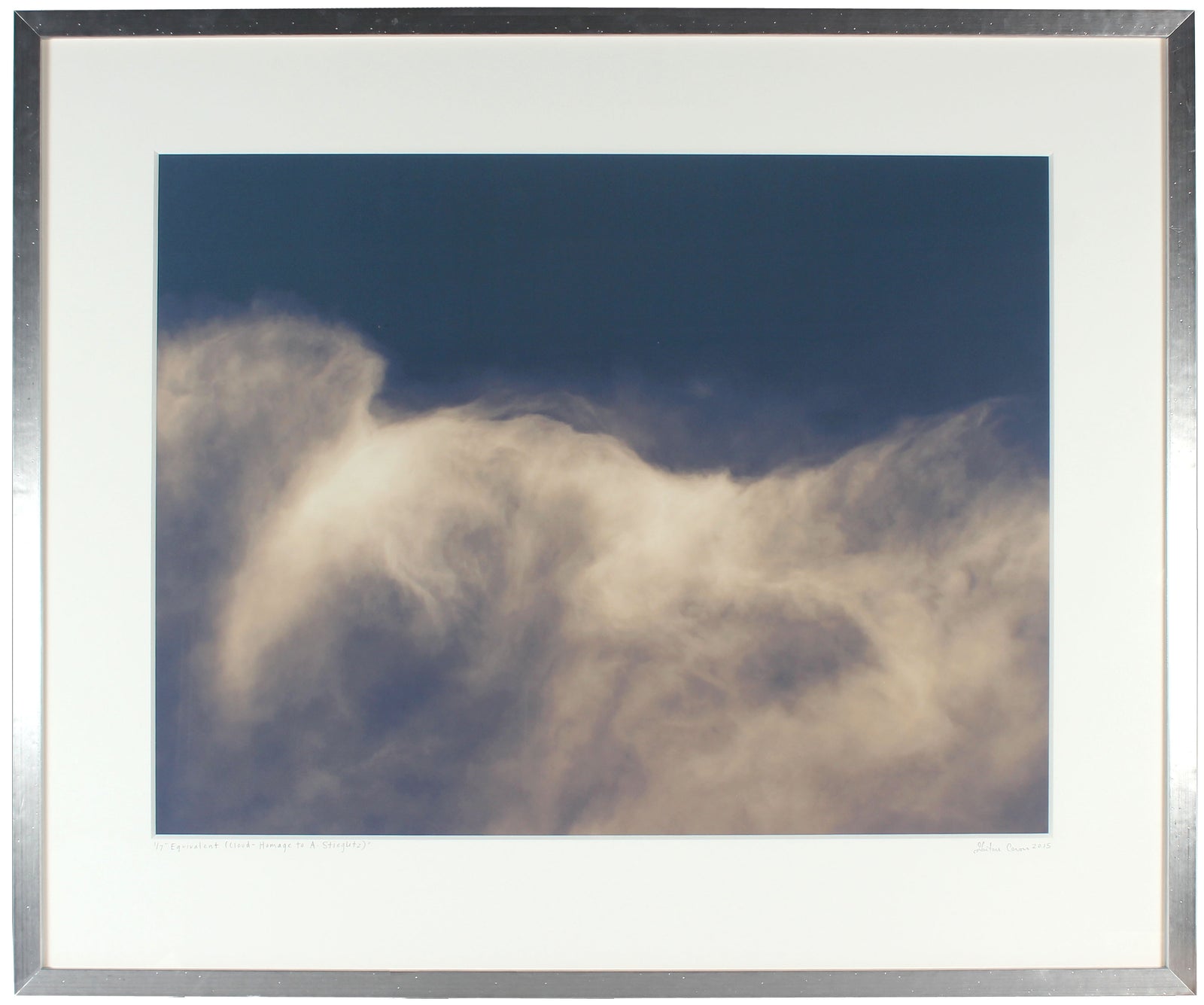 <I>Equivalent (Cloud - Homage to A. Stieglitz)</I><br>Mendocino, California, 2015<br><br>GC0396
