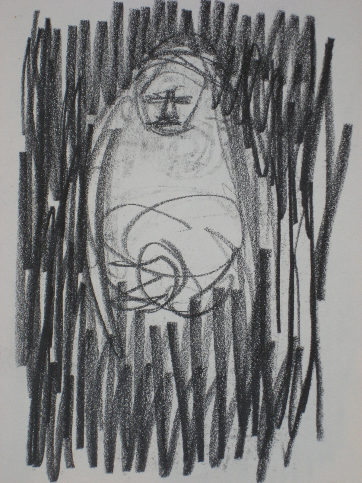 Figure in Shadow&lt;br&gt;Graphite, 1950-60s&lt;br&gt;&lt;br&gt;#0264