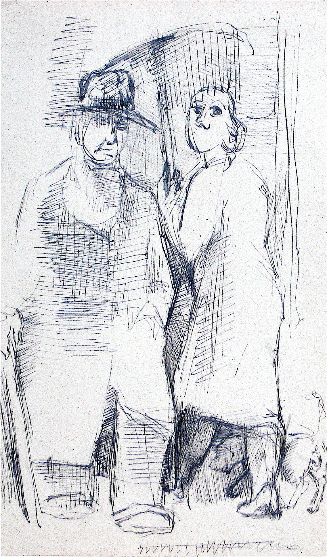 Couple Walking Down the Street&lt;br&gt;20th Century Ink&lt;br&gt;&lt;br&gt;#10405
