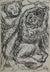 Abstract of Two Figures <br>Early 20th Century Ink<br><br>#11328