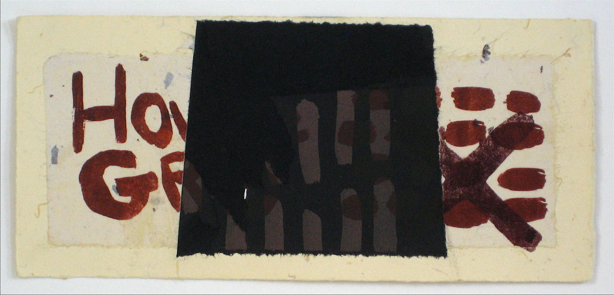 <i>House of Cards Series</i>, Abstracted Graphic Block <br>1997 Lithograph <br><br>#11686