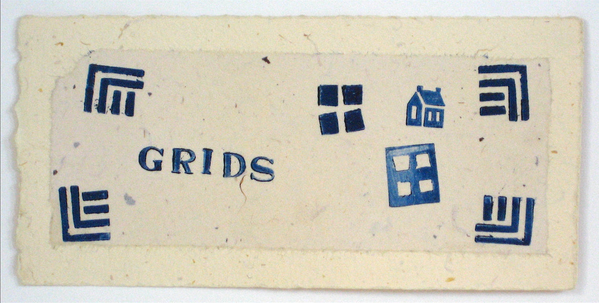 &lt;i&gt;Grids - House of Cards&lt;/i&gt;&lt;br&gt;1997 Lithograph &amp; Chine Colle&lt;br&gt;&lt;br&gt;#11687