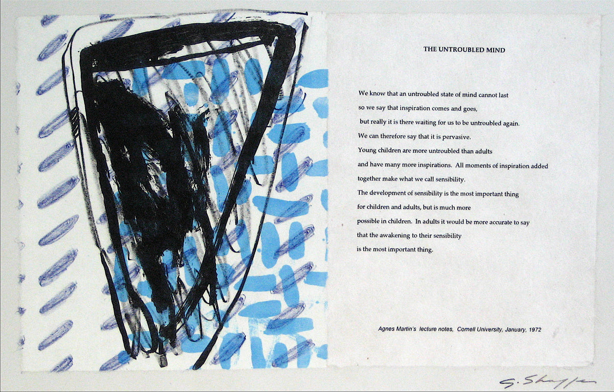 Abstracted Shapes with Text &lt;br&gt;1999 Lithograph &lt;br&gt;&lt;br&gt;#11692