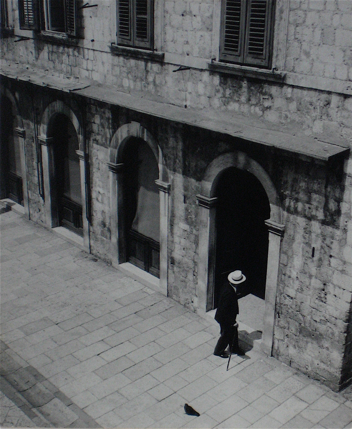 Man in Doorway - Dubrovnik, Yugoslavia&lt;br&gt;1960s Silver Gelatin Print&lt;br&gt;&lt;br&gt;#12174