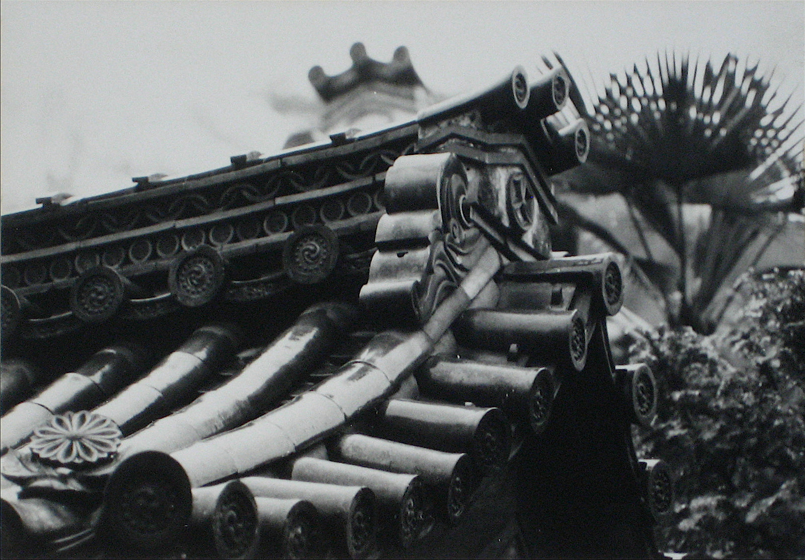 Japanese Architectural Detail <br>1960s Photograph<br><br>#12261