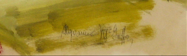 Bay Area Figurative Scene <br>20th Century Distemper<br><br>#12709