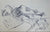 Sketch of Mountain Scape <br>Early-Mid 20th Century <br><br>#12845