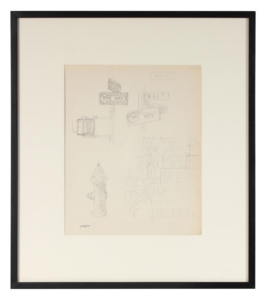 Upper West Side, New York Study<br>Mid Century Graphite<br><br>#72000