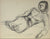 Reclining Figure<br>Early-Mid 20th Century Ink<br><br>#13634