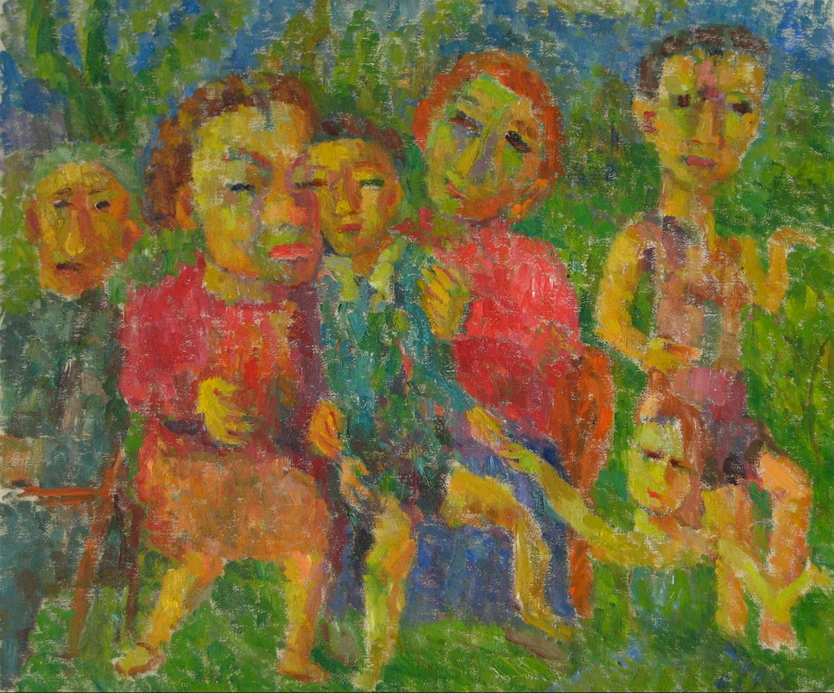 &lt;i&gt;Unfinished Figures&lt;/i&gt; &lt;br&gt;1959 Oil on Canvas &lt;br&gt;&lt;br&gt;#13940