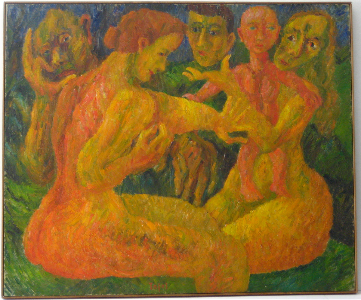 &lt;i&gt;Two Women, Sarah and Hagar&lt;/i&gt;&lt;br&gt;1945 Oil&lt;br&gt;&lt;br&gt;#14012