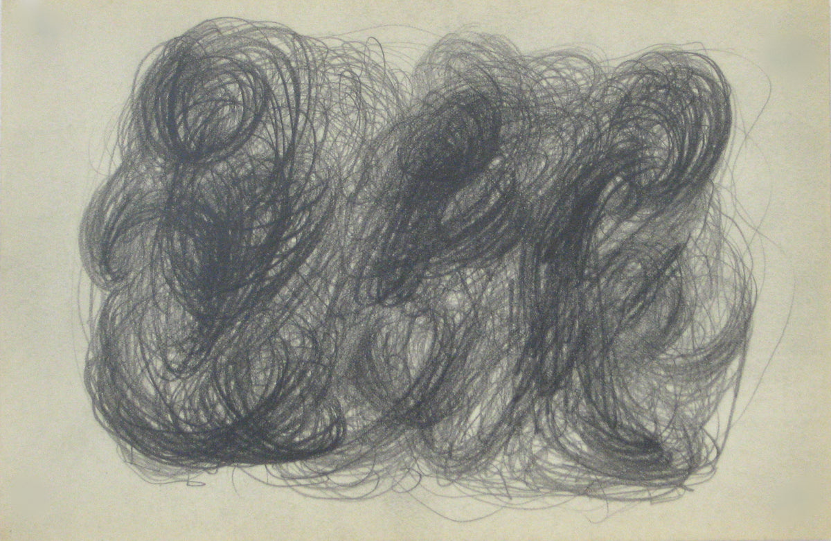Swirled Graphite Abstract&lt;br&gt;Early-Mid 20th Century&lt;br&gt;&lt;br&gt;#14055