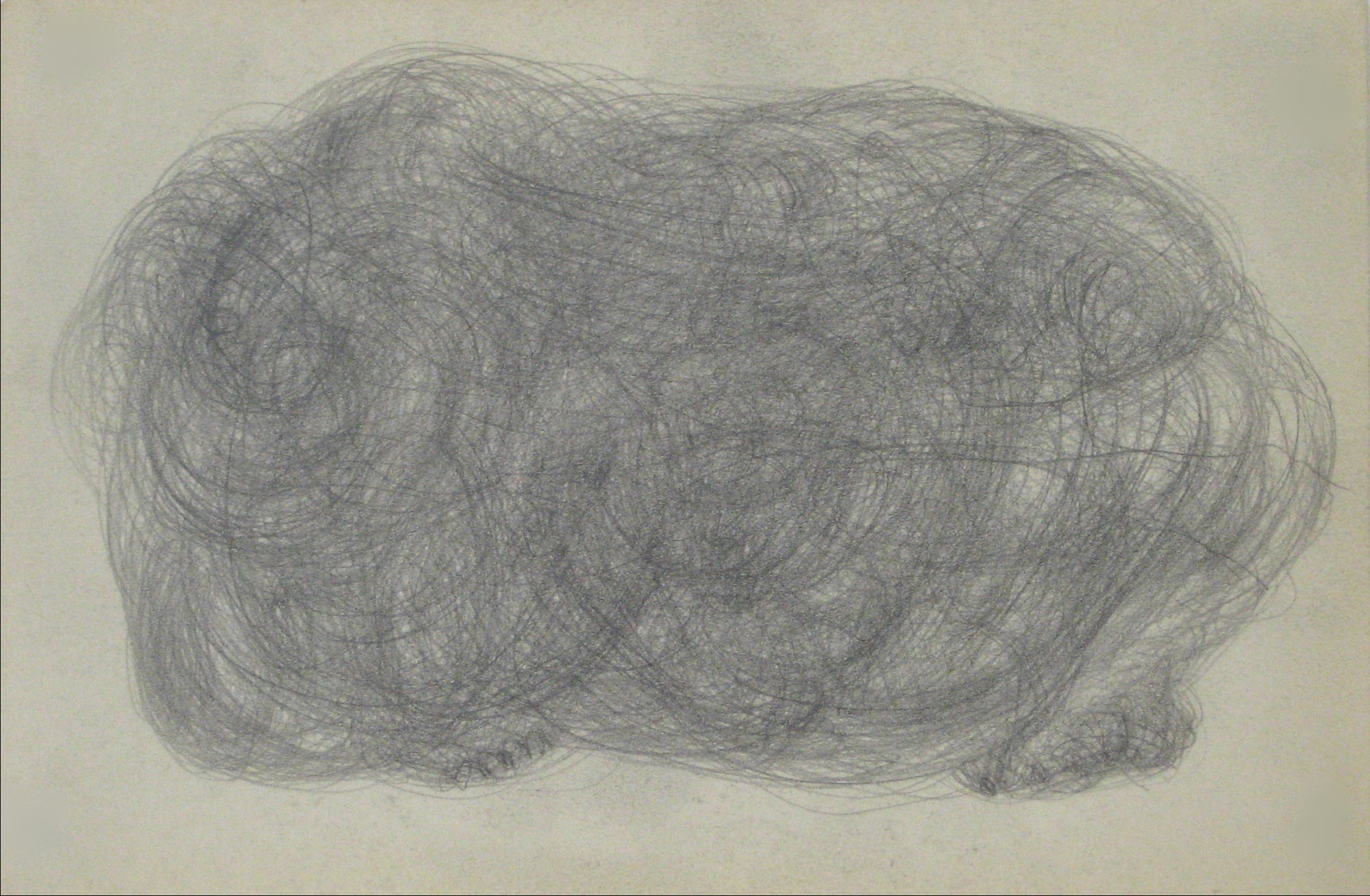 Swirled Graphite Abstract<br>Early-Mid 20th Century<br><br>#14056