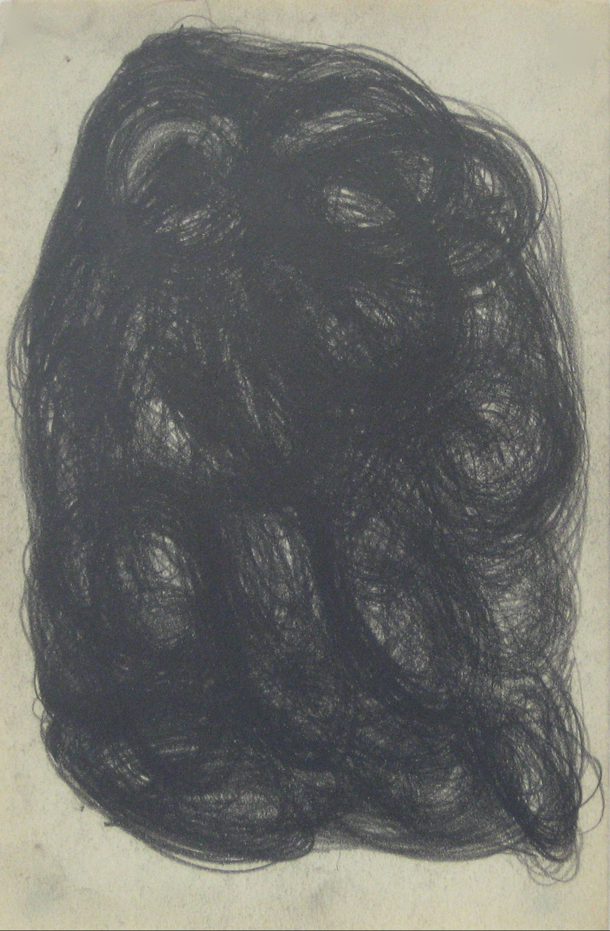 Swirled Graphite Abstract<br>Early-Mid 20th Century<br><br>#14075