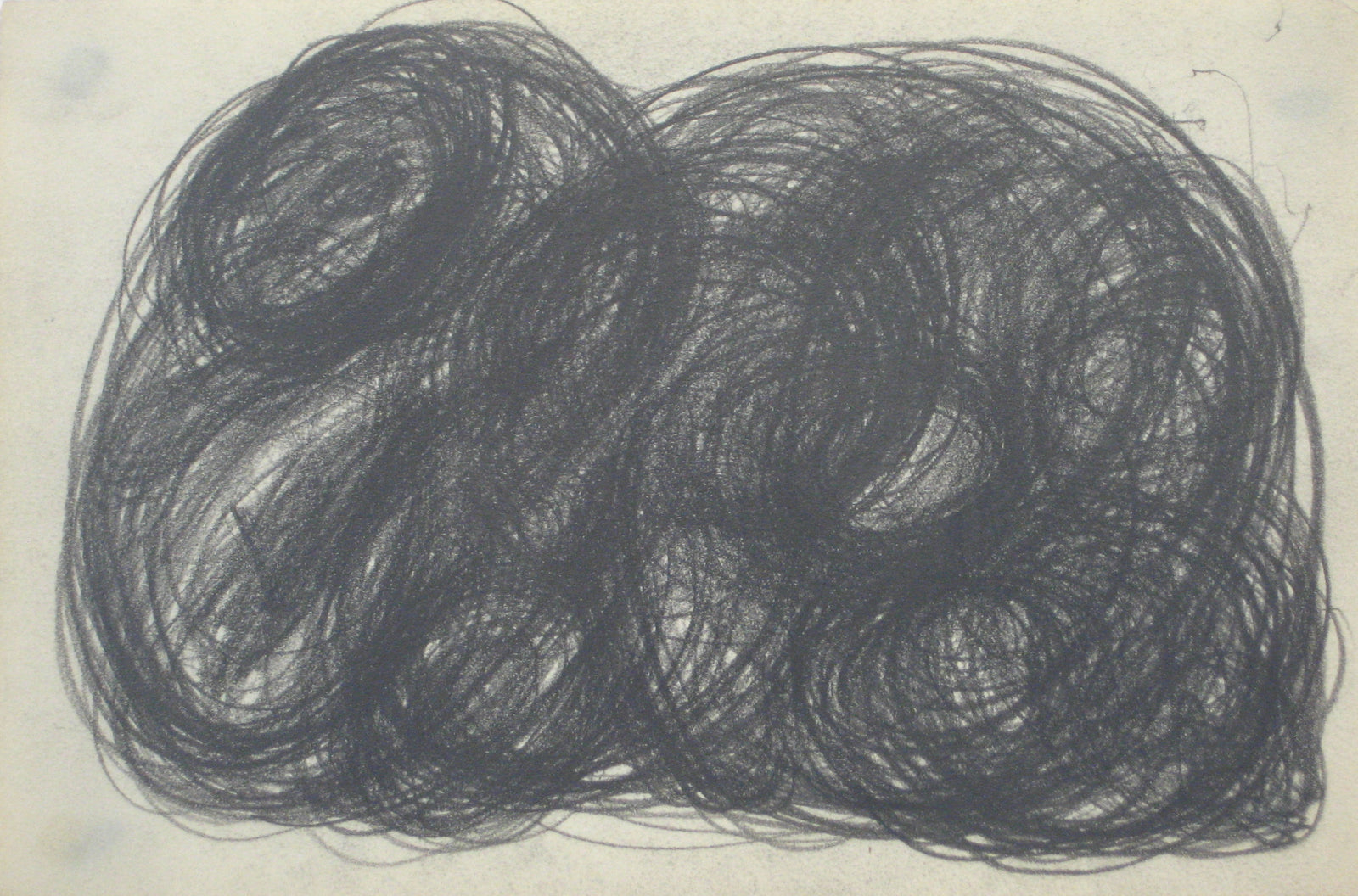 Swirled Graphite Abstract <br>Early-Mid 20th Century <br><br>#14084