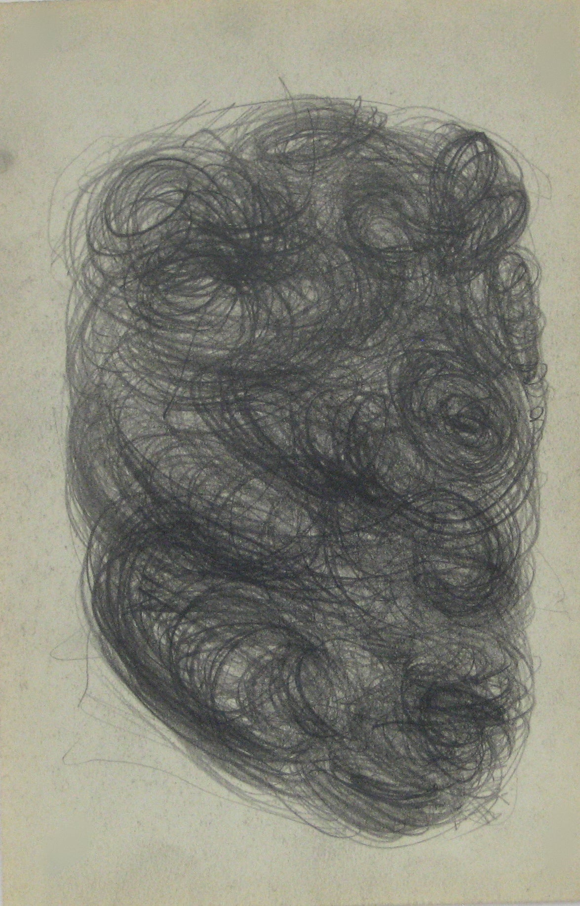 Swirled Graphite Abstract<br>Early-Mid 20th Century<br><br>#14088
