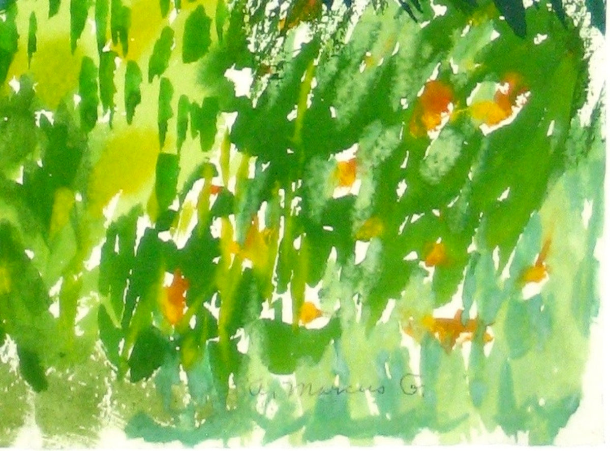 <i>Backyard Mountain Road </i><br>Watercolor, 1962 <br><br>#15257