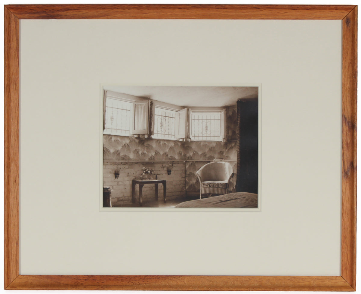 Mid 20th Century Sepia-Toned Interior Scene Photograph&lt;br&gt;&lt;br&gt;#4196