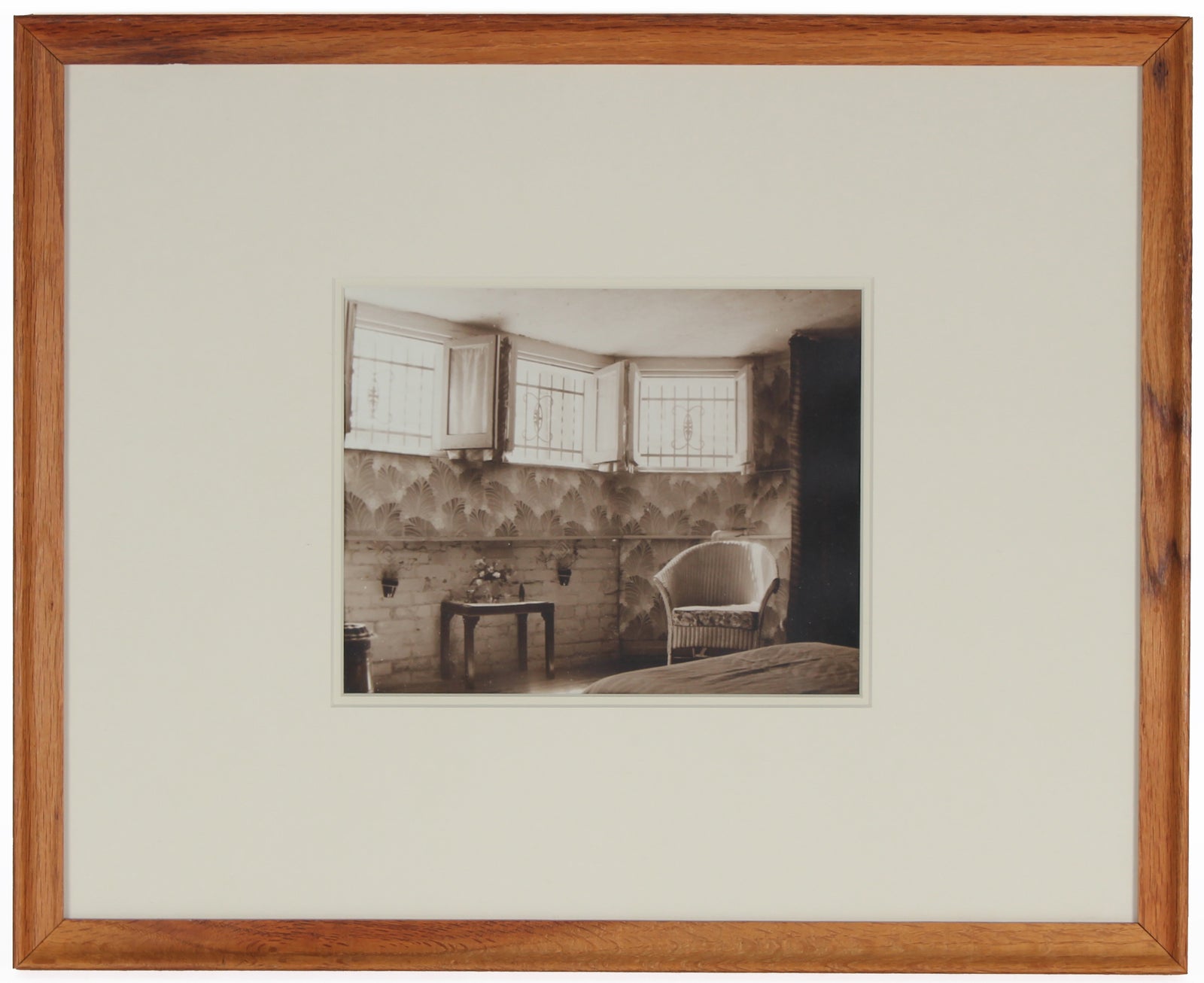 Mid 20th Century Sepia-Toned Interior Scene Photograph<br><br>#4196